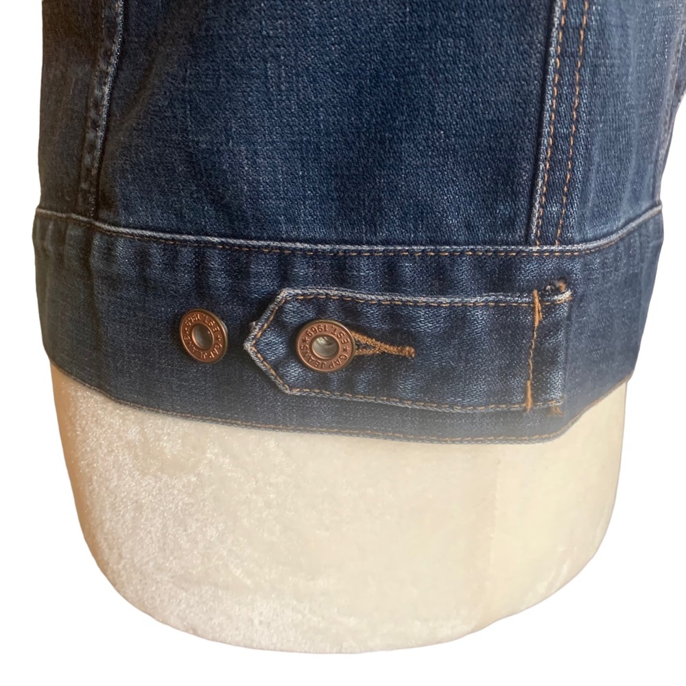 GAP Denim Jean Jacket Southwest Embroidered Native American Indian Art - Picture 10 of 13